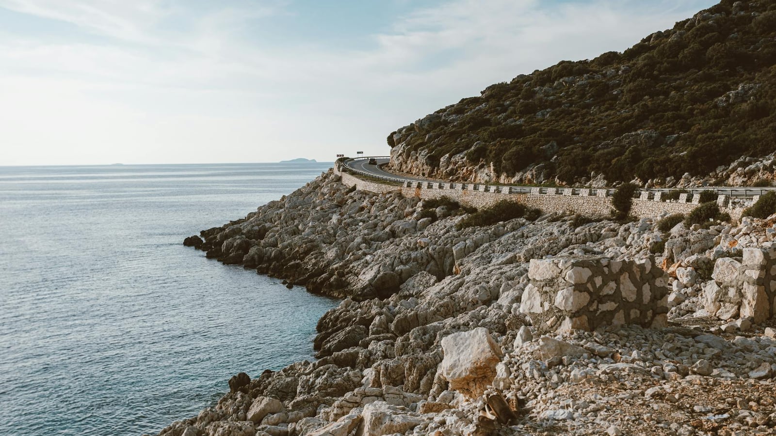 Narrow Muo waterfront lane in Ulcinj
