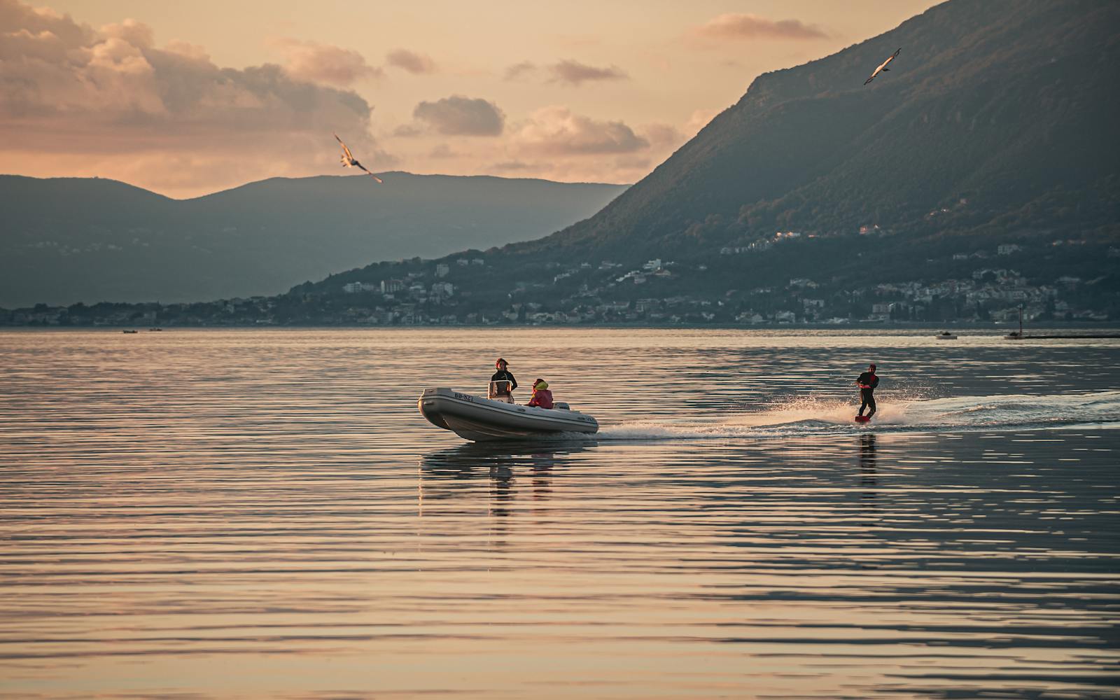 Porto Montenegro marina with superyachts at berth